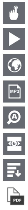 BrowseAloud functionalities buttons