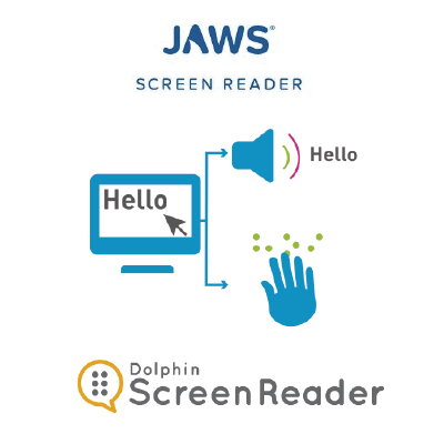 logos jaws et screenreader