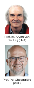 afbeelding professor aryan van der leij en professor pol ghesquière
